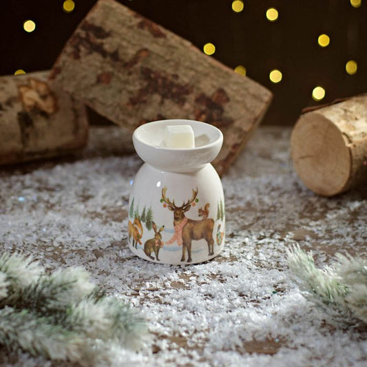 Frosted Forest Animals Ceramic Burner