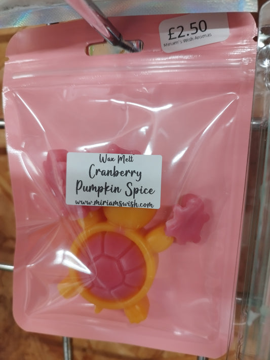 Cranberry pumpkin spice wax shapes